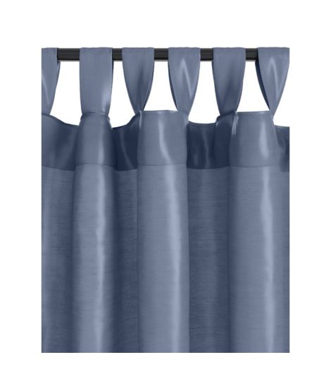 Curtain LUPIN 1x140x300 silk-look dusty blue