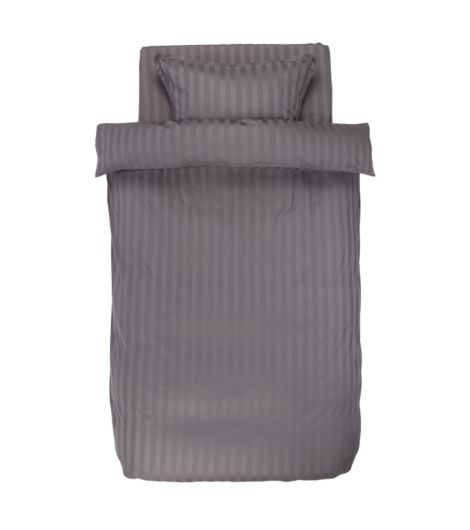 Sateen duvet cover set with sheet NELL 140x200 anthraci