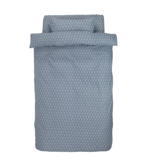 طقم غطاء لحاف MARCELA من الفلانل مع شرشف - مقاس 140×200، أزرق