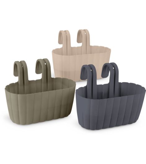 حوض نبات BUKSEBIE للشرفة - مقاس 25×25 سم، قطعة واحدة (تصاميم متنوعة)