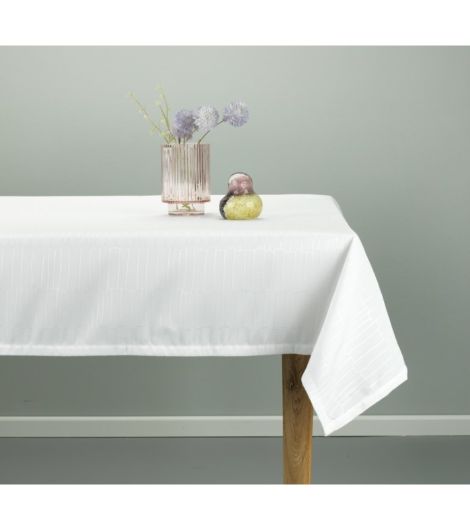 مفرش طاولة OLVON - مقاس 140×320، أبيض