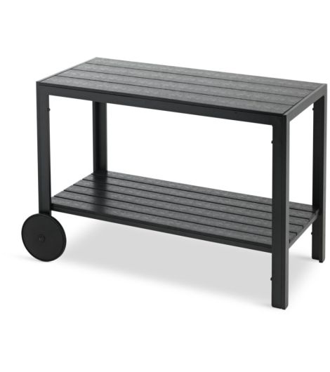 طاولة VALLEBO بعجلات - عرض 45 سم × طول 100 سم × ارتفاع 74 سم، أسود