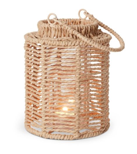 فانوس MANDRUP - قطر 15 سم× ارتفاع 20 سم، بيج