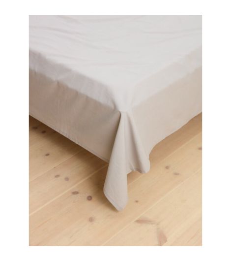 شرشف مسطح BOLETTE - مقاس 220×250، رمادي فاتح