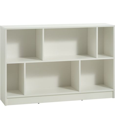 خزانة كتب MOSBJERG بـ6 أرفف - أبيض