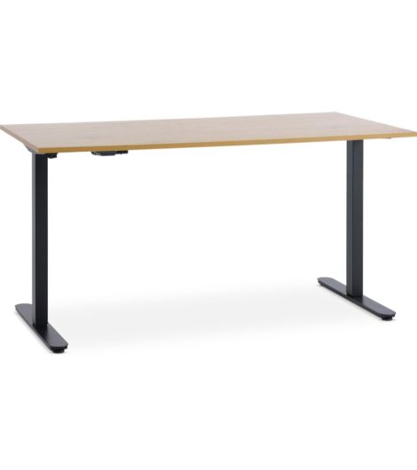 مكتب عالي SVANEKE - مقاس 70×140، لون بلوط/أسود