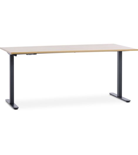 مكتب عالي SVANEKE - مقاس 80×160، لون بلوط/أسود