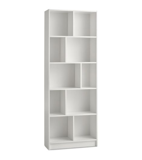 خزانة كتب MOSBJERG بـ10 أرفف - أبيض