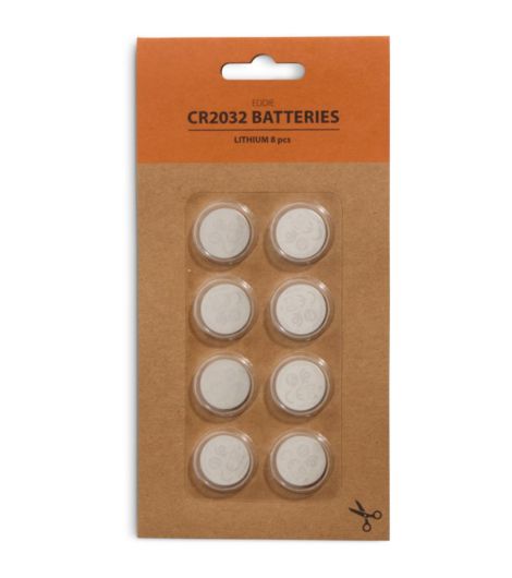 بطاريات EDDIE - نوع CR2032، طقم من 8 قطع