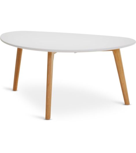 Coffee table LEJRE 48x85 white/oak