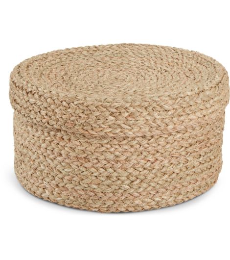 صندوق تخزين FRITLEV - مقاس 30×ارتفاع 15 سم مع غطاء، بيج