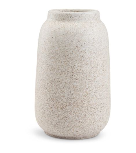 مزهرية KARLANTON - مقاس 14×ارتفاع 23 سم، أبيض