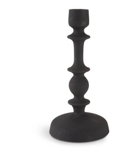 شمعدان CASPAR - مقاس 10×ارتفاع 21 سم، أسود