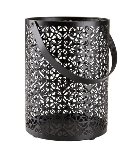 شمعدان زجاجي HEIMIR - مقاس 15×ارتفاع 20 سم، أسود