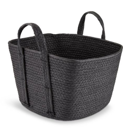 سلة HJALTI - عرض 30×طول 30×ارتفاع 20 سم، أسود