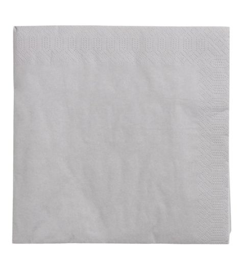 مناديل ورقية MOLTE - مقاس 40×40، رمادي، 50 قطعة/طقم