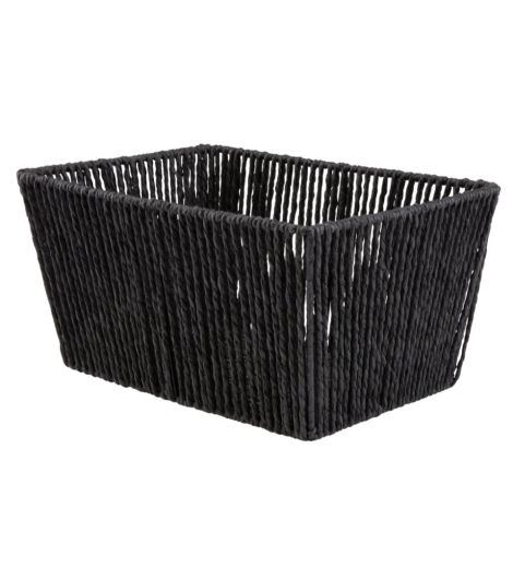 سلة LARSEMIL - عرض 23×طول 33×ارتفاع 17 سم، أسود