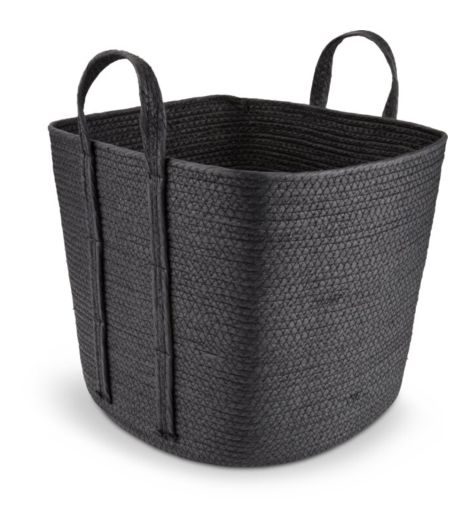 سلة HJALTI - عرض 37×طول 37×ارتفاع 32 سم، أسود