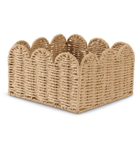 سلة INGVOR - عرض 24×طول 24×ارتفاع 14 سم، طبيعي