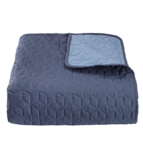 Bed throw ROSENTRE 160x220 blue