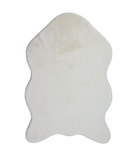 سجادة فرو اصطناعي OXEL - مقاس 60×90، أبيض