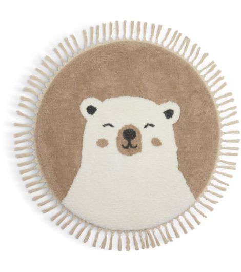 سجادة TURT - مقاس 90، بيج/أبيض