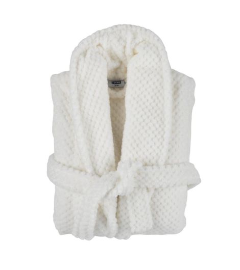 Bathrobe Micro NITTA L/XL white