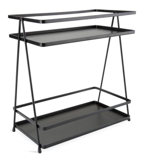 Bathroom shelving unit NACKA W14xL26xH28cm black