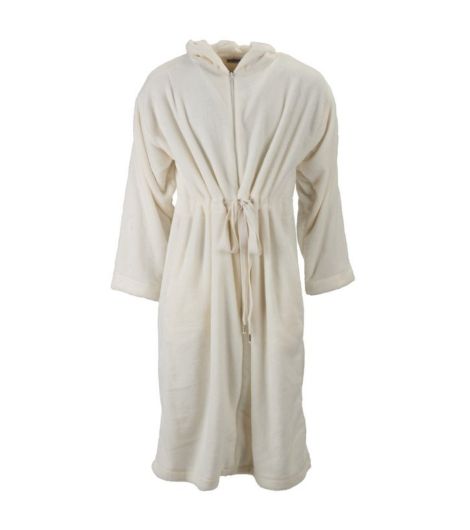 روب حمام Micro NYBRO - مقاس واحد، أبيض مائل إلى أصفر