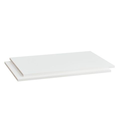 Shelves f/ RABERG 150 wardrobe 2 pcs/pk white