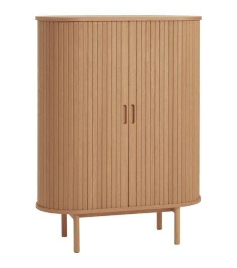 Cabinet LYNGVIG 90 cm 2 tambour doors natural oak
