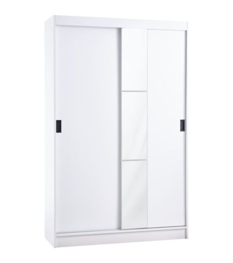 خزانة ODDER بـ2 باب جرار مع مرآة - أبعاد 120×201 سم