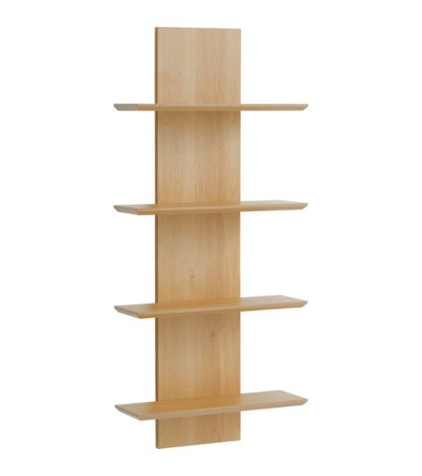 أرفف حائط BORUM بـ4 ألواح - لون البلوط