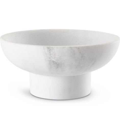 سلطانية ديكور BERGHEM - قطر 12 × ارتفاع 6 سم، مظهر الرخام