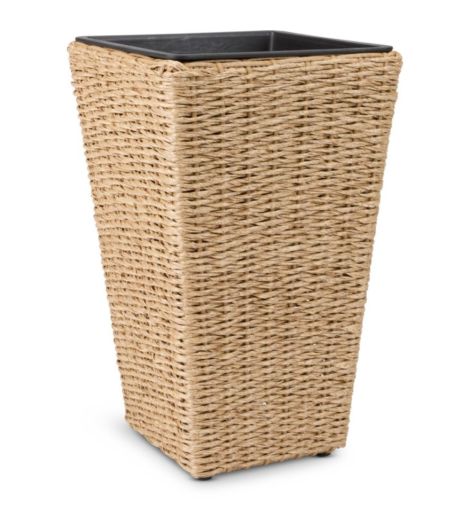 سلة نبات KUBB - عرض 30 × طول 30 × ارتفاع 50 سم، بيج