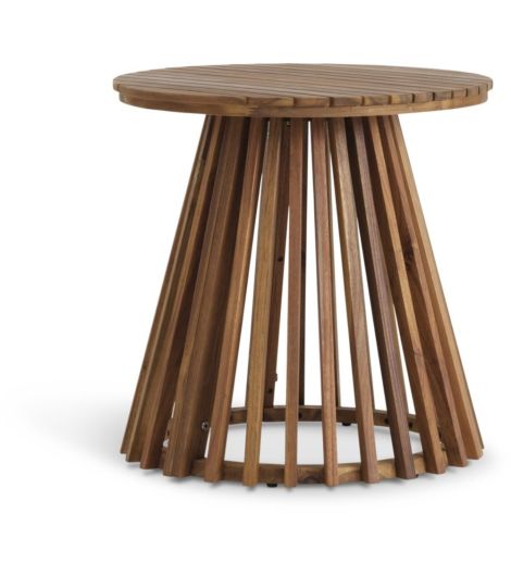 طاولة جانبية KRAGEVIG - قطر 50 × ارتفاع 50، خشب صلب