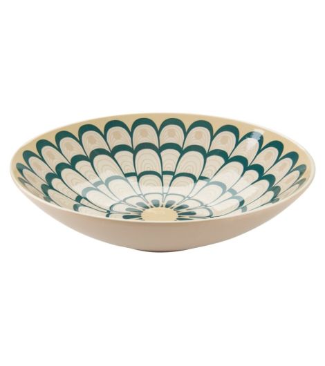 سلطانية ODD من الفخار - قطر 30 × ارتفاع 9 سم، ألوان متعددة