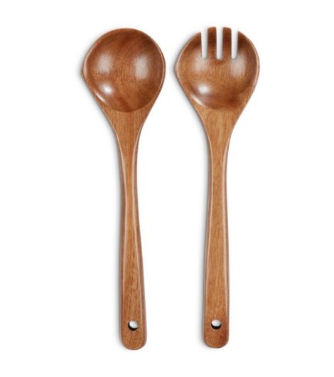 طقم تقديم السلطة KRESTIAN من الخشب - طول 30 سم