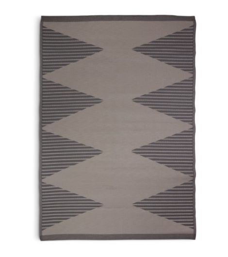 سجادة BROKKURT - مقاس 160×230، أصفر رملي داكن/رمادي