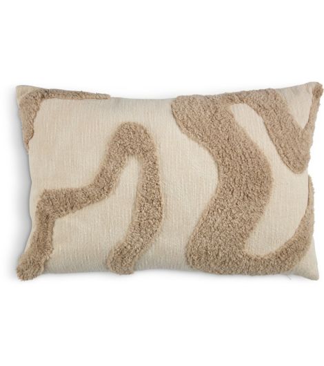 وسادة LYNG - مقاس 40×60 سم، بيج/أصفر رملي