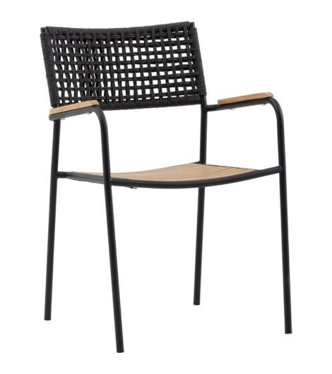 كرسي AJSTRUP قابل للتكديس - أسود