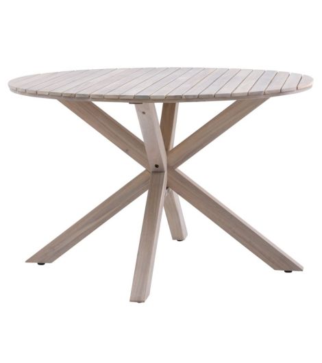 طاولة حدائق FUGLSAND من الخشب الصلب - قطر 120 سم