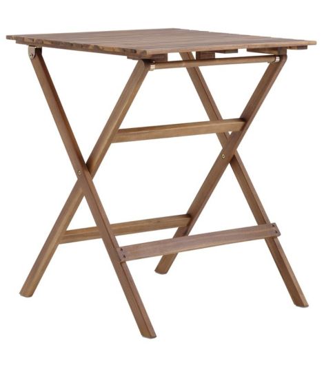 طاولة بيسترو RUNEBAKKEN من الخشب الصلب - عرض 62 × طول 62 سم