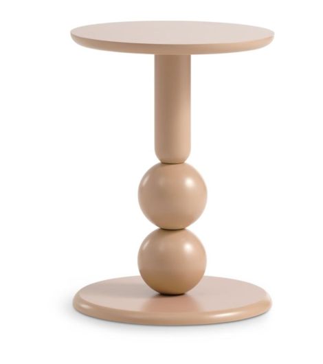 طاولة جانبية LUNDE - قطر 33 سم، بيج داكن