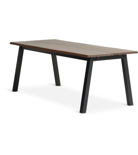 طاولة طعام SKOVLUNDE - مقاس 90×200 ، بلوط داكن