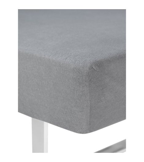 شرشف مشدود TORA من نسيج التيري - مقاس 90×200×35 - رمادي