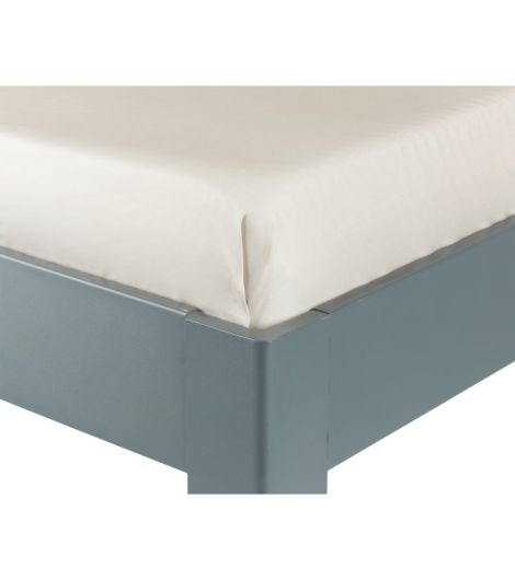 شرشف مسطح SANDRA من الساتين - مقاس 240×260 - بيج