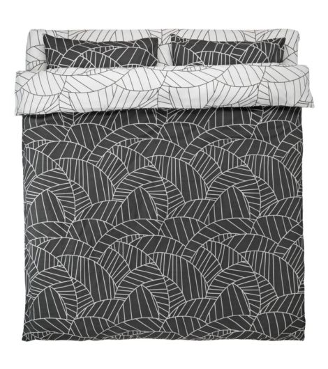 Percale طقم غطاء لحاف مع شرشف PAULA - مقاس 200×220 - أبيض