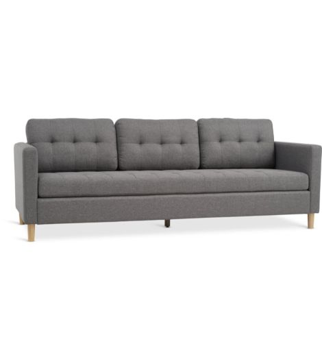 Sofa FALSLEV 3 seater grey fabric