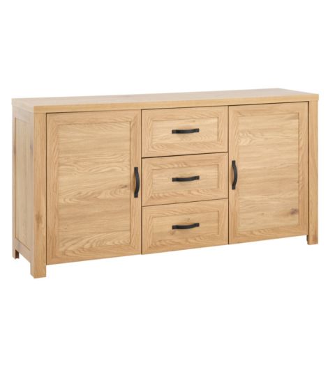 Sideboard JUNGEN 2 doors 3 drawers warm oak colour